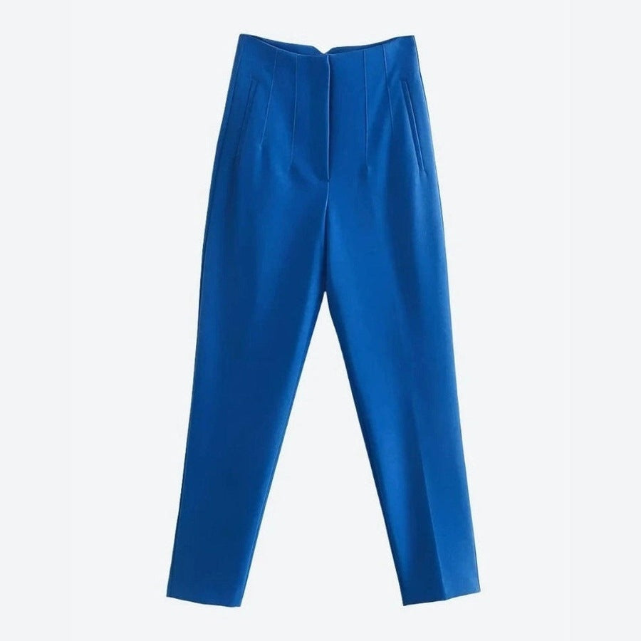 Elegant High-Waisted Tailored Trousers