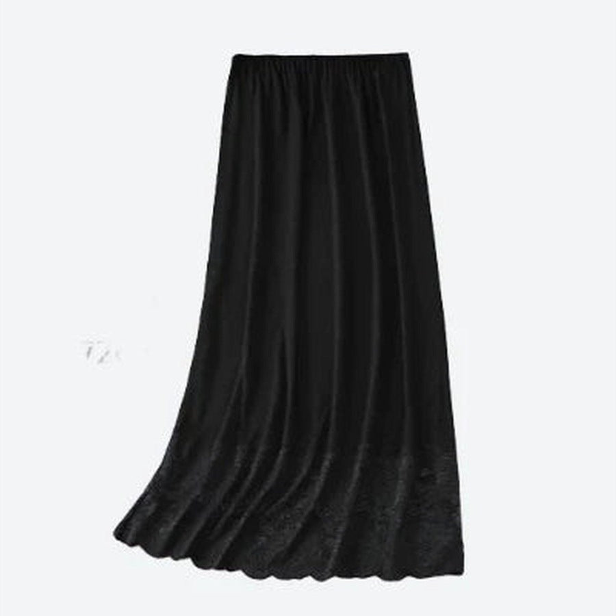 Elegant Long Satin Slip Skirts