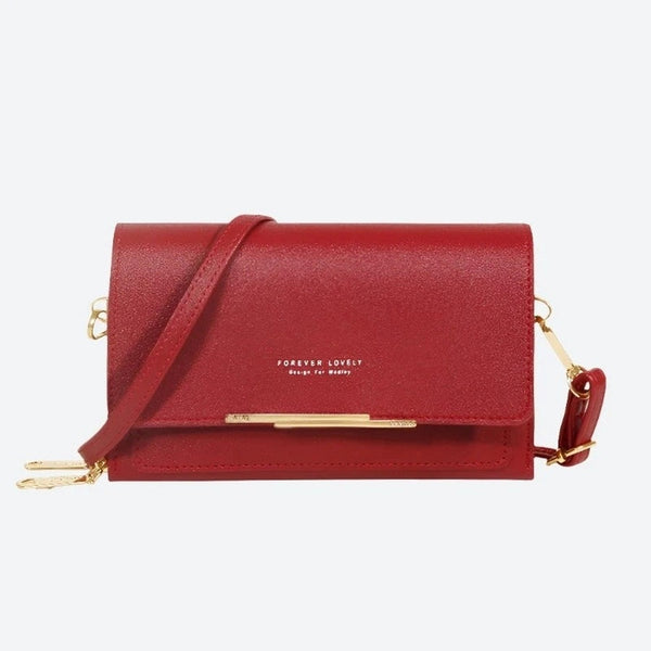 Elegant Red Crossbody Shoulder Bags