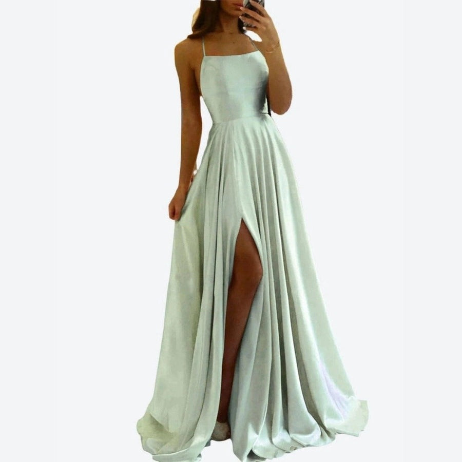 Elegant Satin Evening Gowns