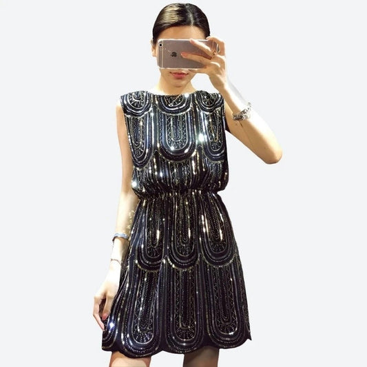 Elegant Sequin Sleeveless Party Dresses