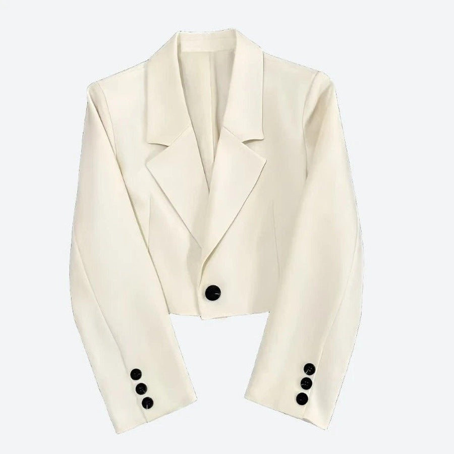 Elegant Single-Breasted Tailored Blazer Jackets