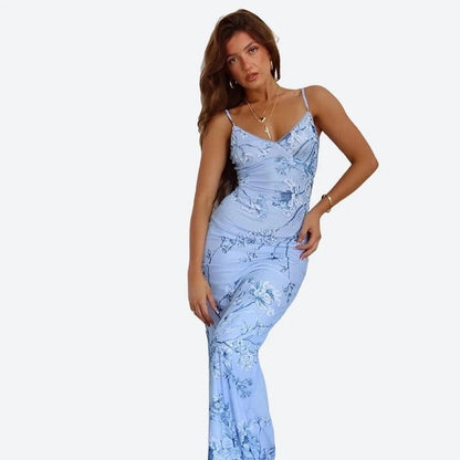 Elegant Spaghetti Strap Maxi Dresses