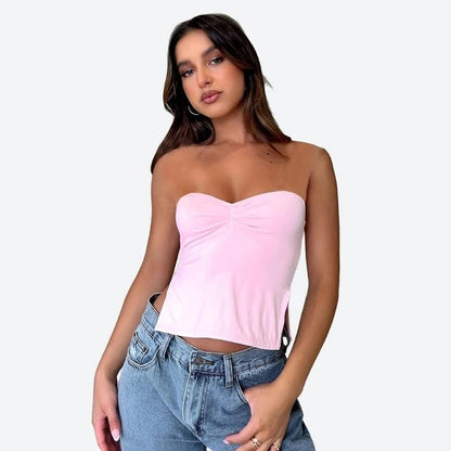 Elegant Sweetheart Neckline Tube Tops