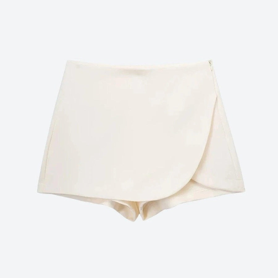 Elegant Wrap-Front Skorts