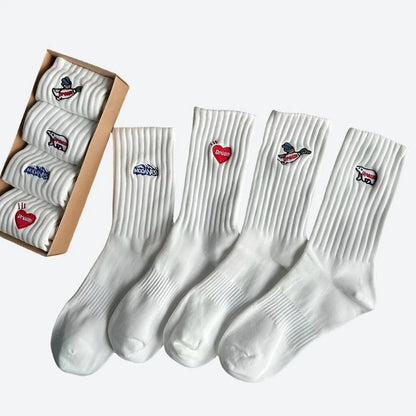 Fun Embroidered Everyday Socks Set