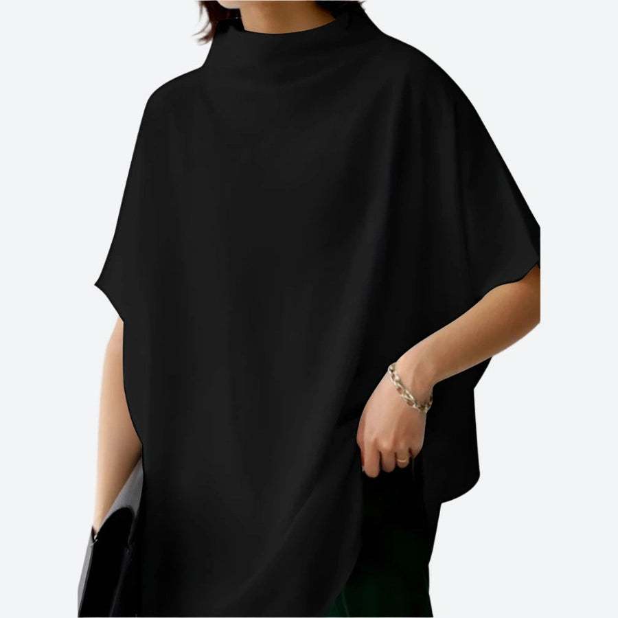 High Neck Oversized Casual T-Shirts