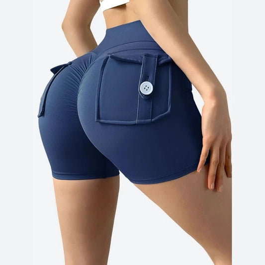 High-Waist Butt-Lift Workout Shorts