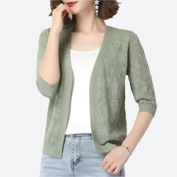 Lightweight Open-Front Knit Cardigans