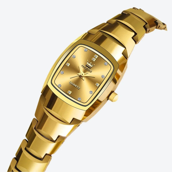 Luxury Gold-Plated Quartz Wrist Watches