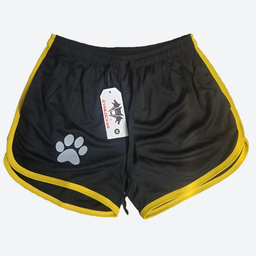 Mesh Elastic Drawstring Athletic Shorts