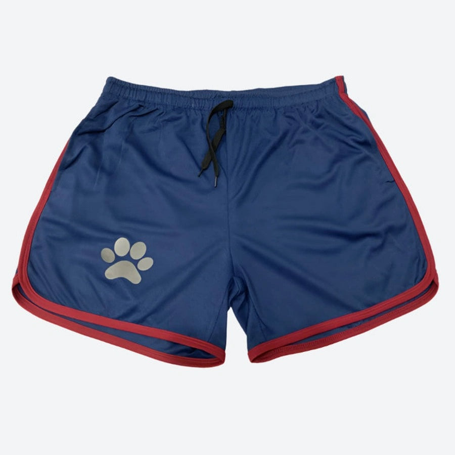 Mesh Elastic Drawstring Athletic Shorts