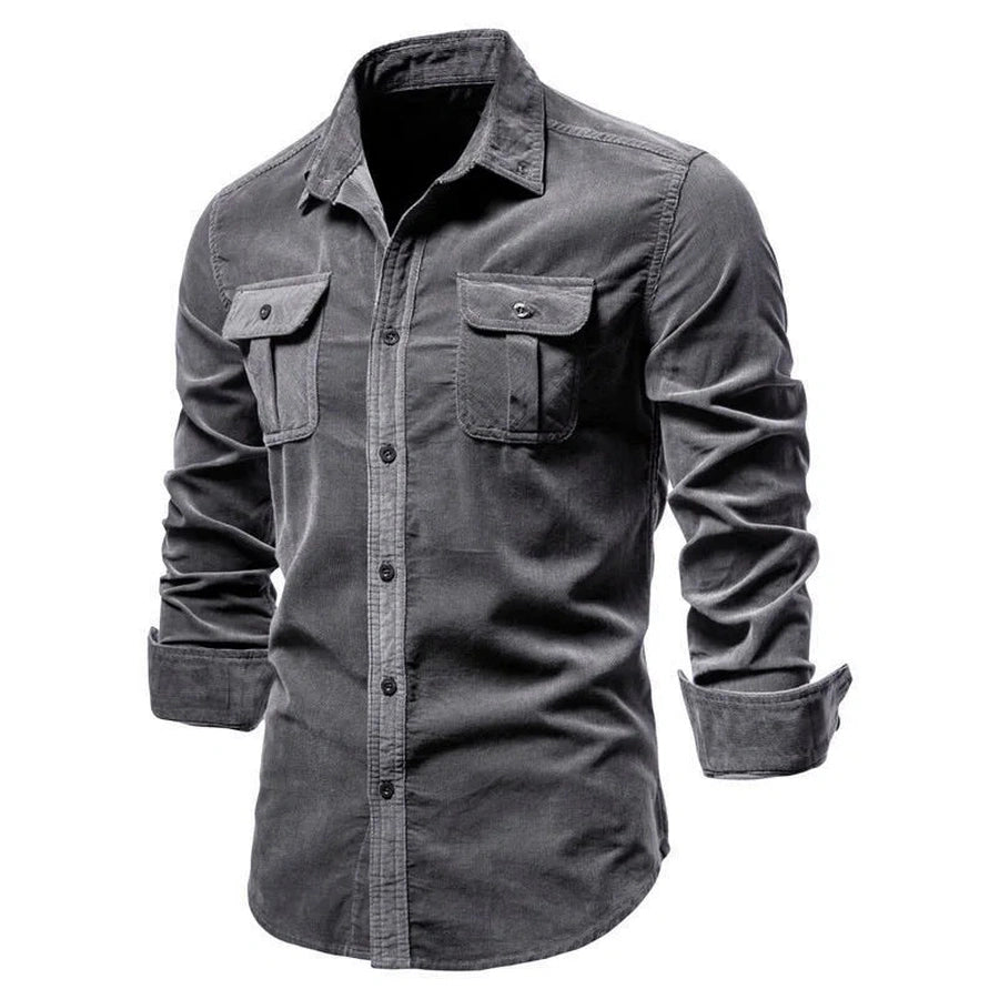 Military-Style Long-Sleeve Utility Shirts