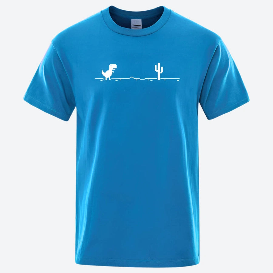 Minimalist Dinosaur Graphic T-Shirts