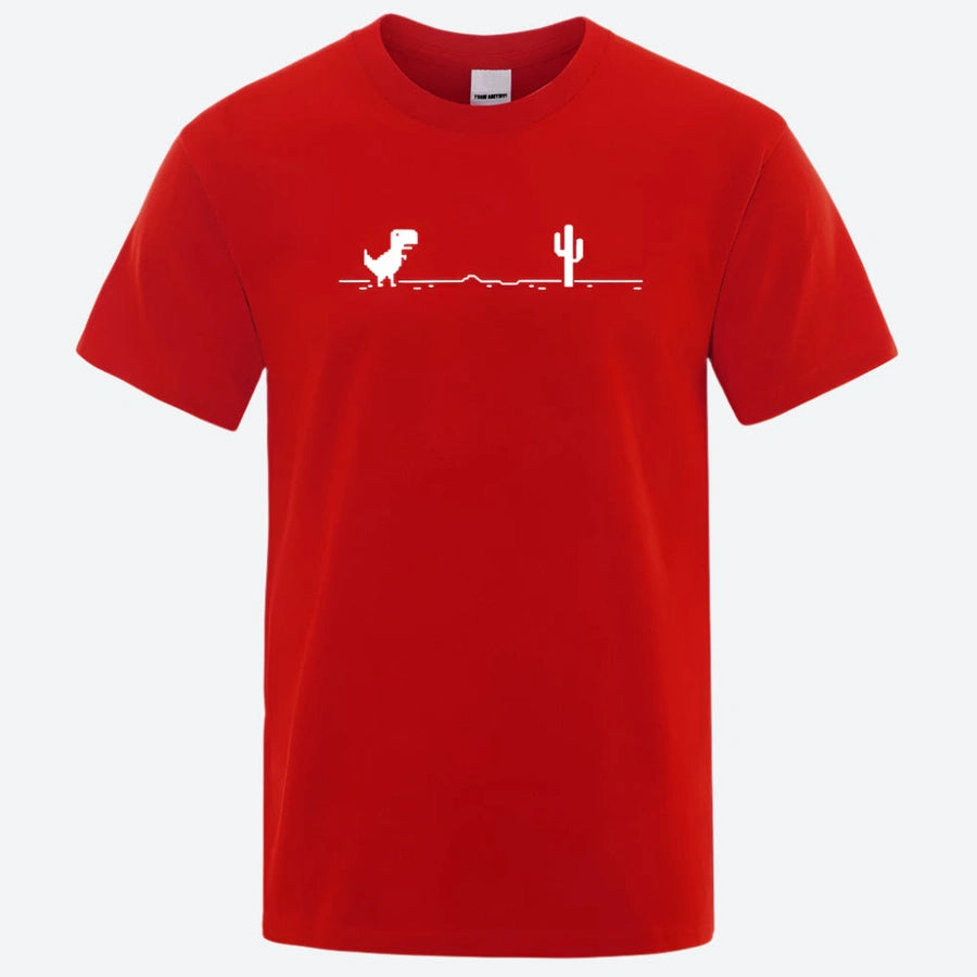 Minimalist Dinosaur Graphic T-Shirts