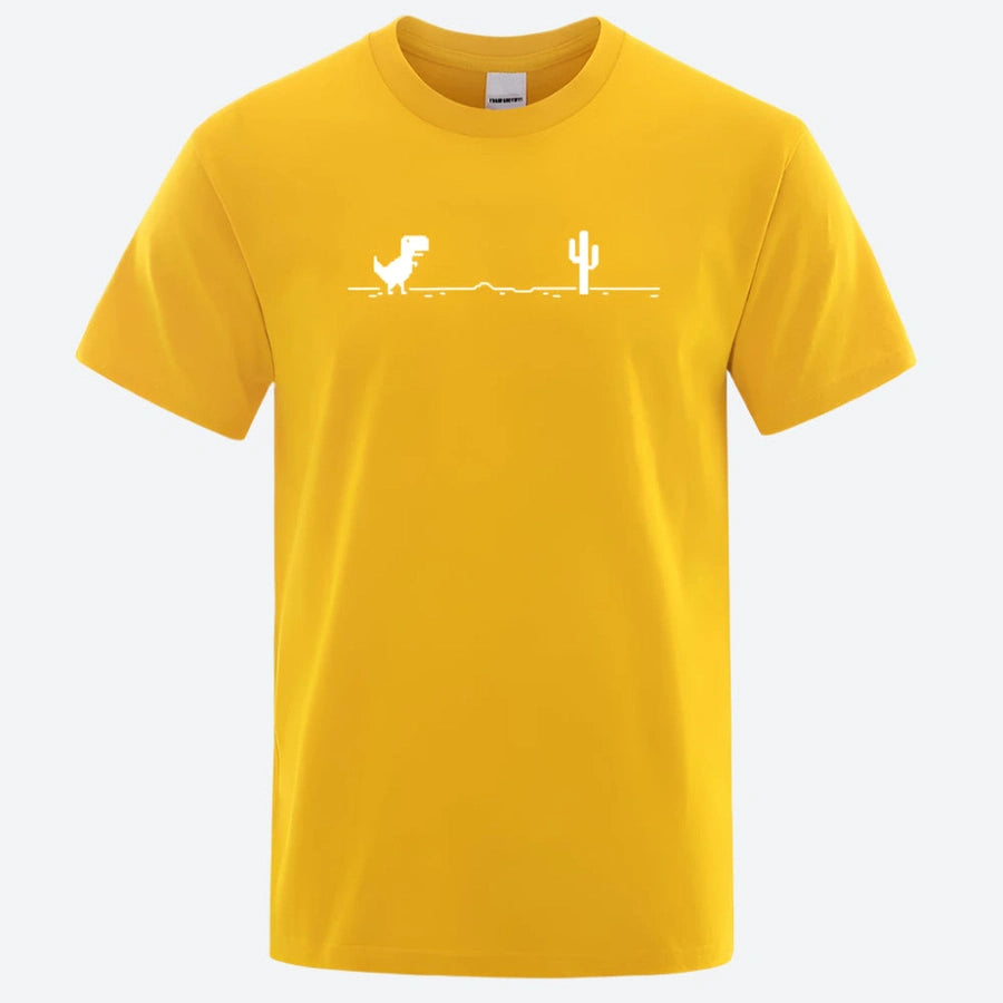 Minimalist Dinosaur Graphic T-Shirts