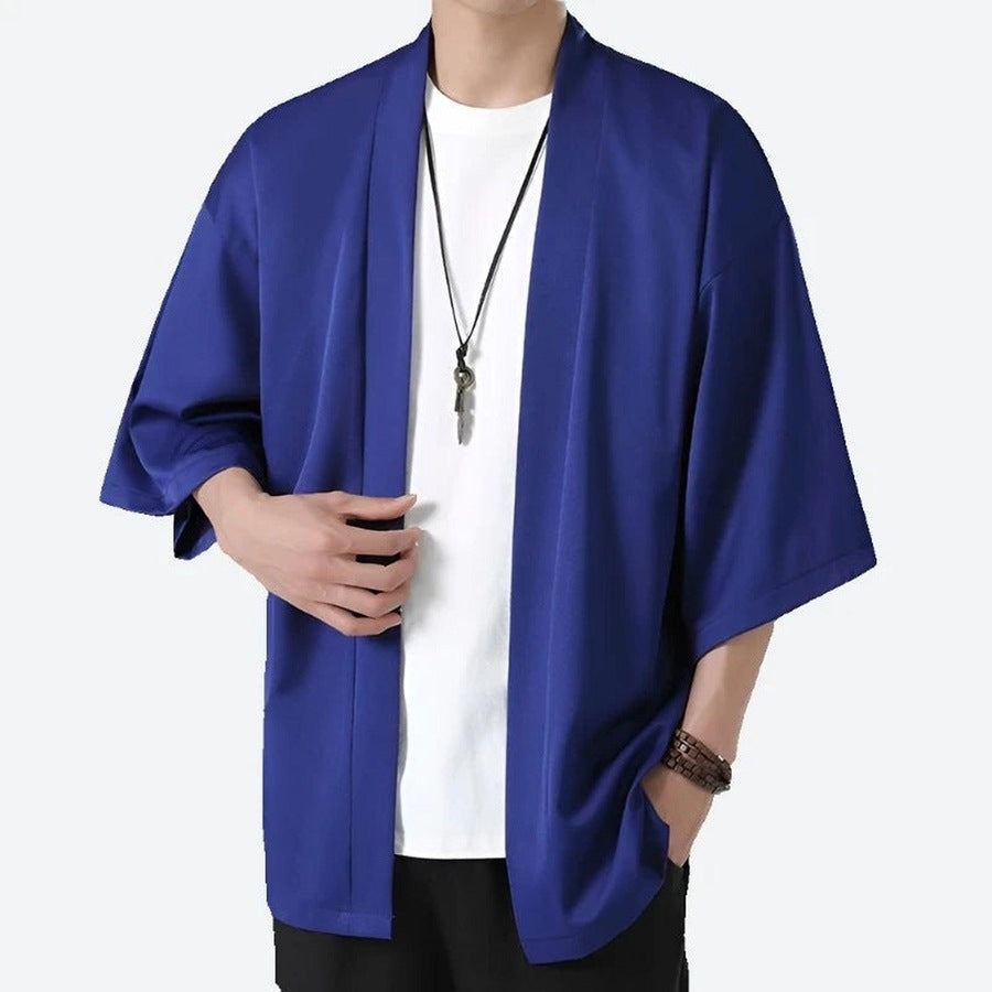 Minimalist Open-Front Kimono Cardigans