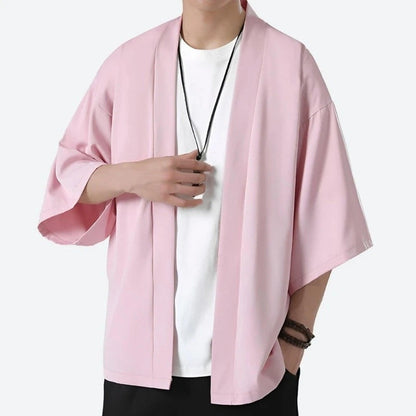 Minimalist Open-Front Kimono Cardigans