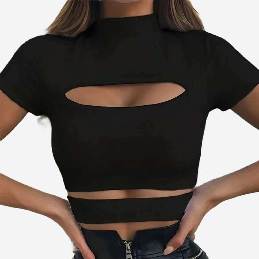 Modern Cut-Out High Neck Tops