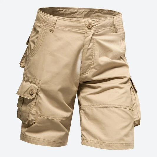 Multi-Pocket Utility Cargo Shorts