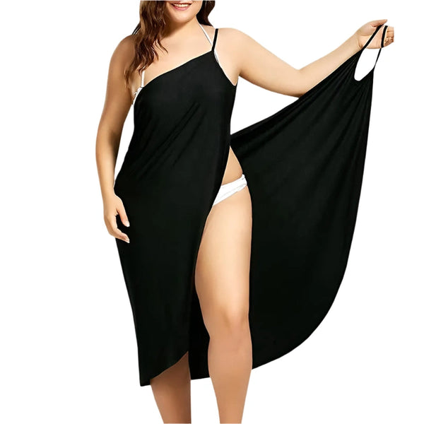 One-Shoulder Adjustable Beach Cover-Ups