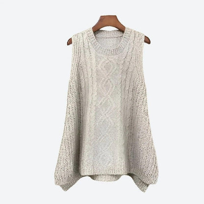 Oversized Sleeveless Knitted Vests