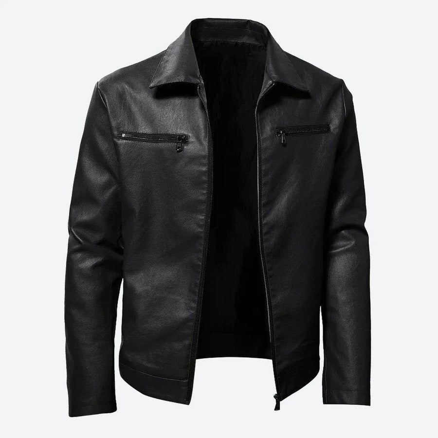 Quality Leather Front-Zip Biker Jackets