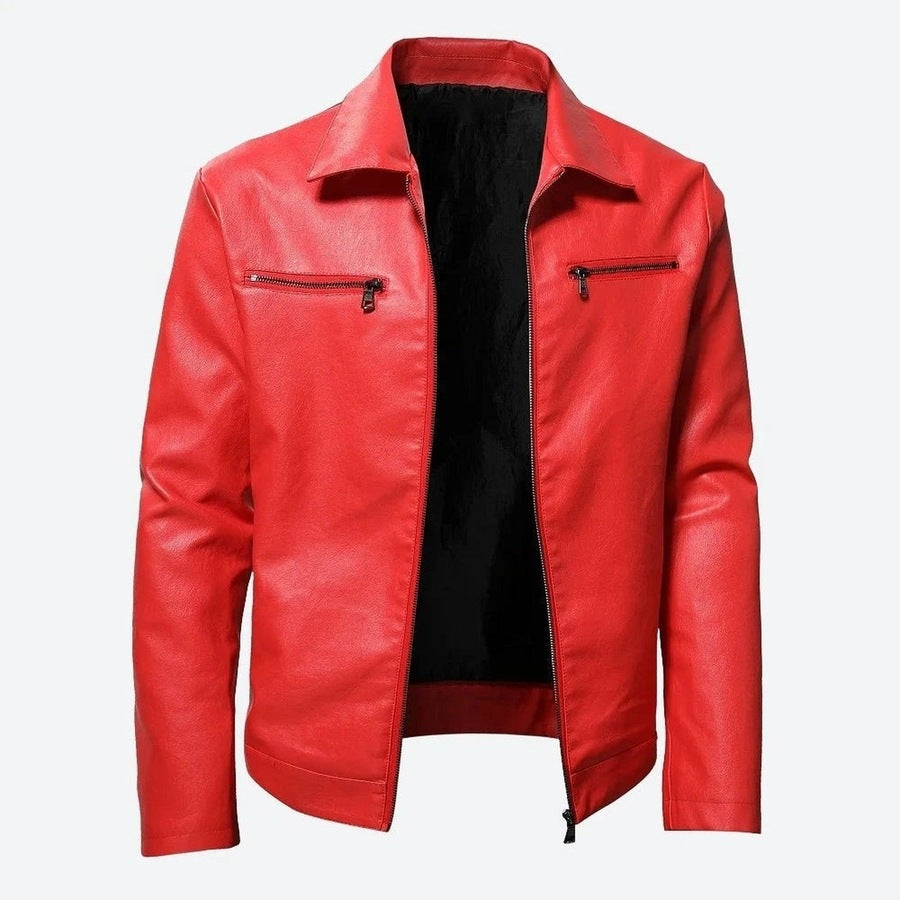 Quality Leather Front-Zip Biker Jackets