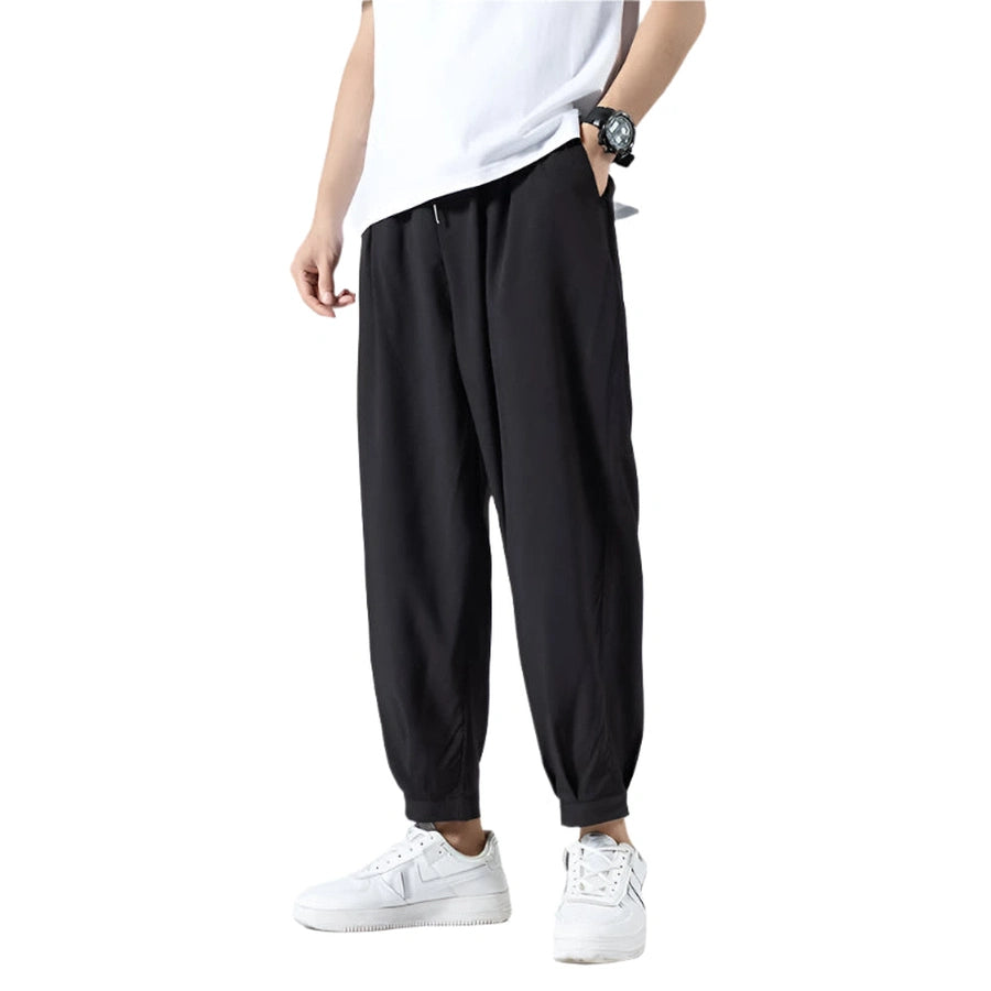 Relaxed Fit Elastic Jogger Pants