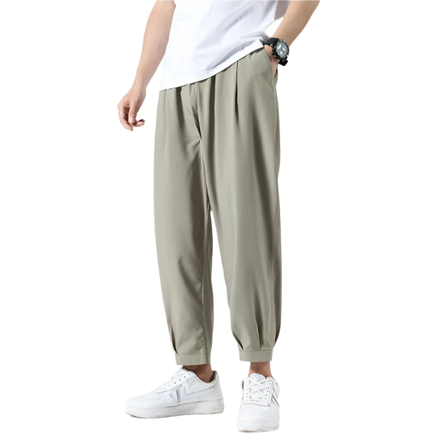 Relaxed Fit Elastic Jogger Pants