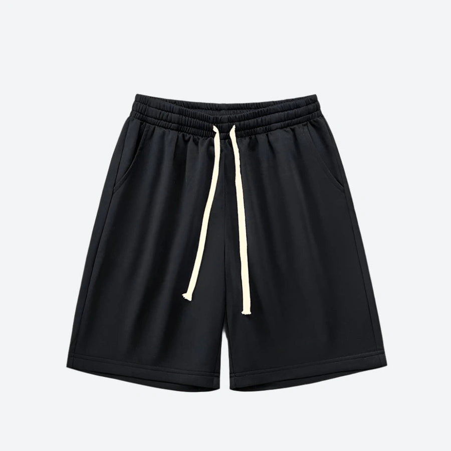 Relaxed Fit Elastic Waist Shorts