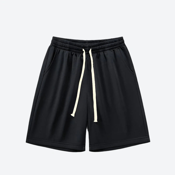 Relaxed Fit Elastic Waist Shorts