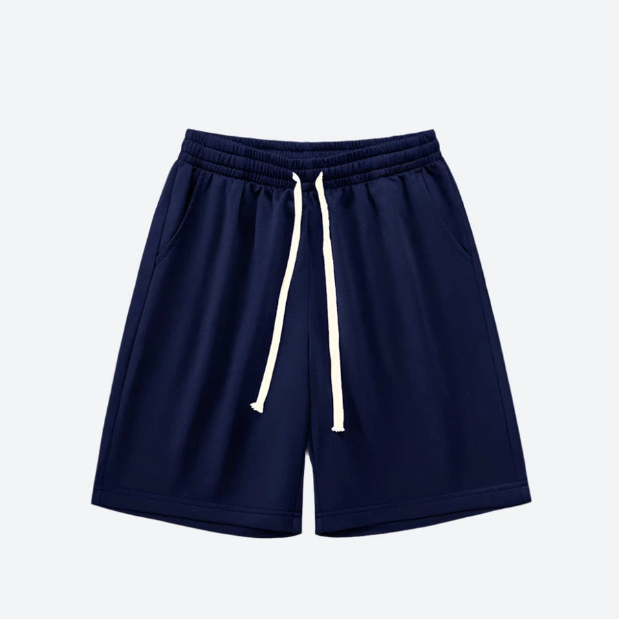 Relaxed Fit Elastic Waist Shorts