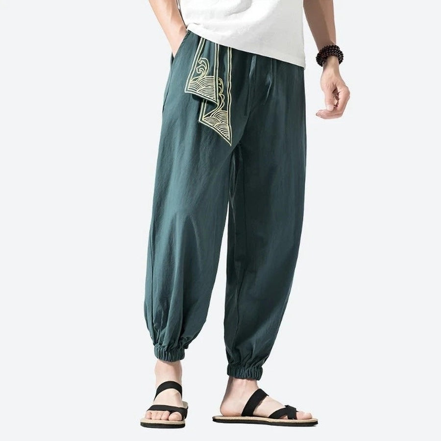 Relaxed Fit Ethnic Style Harem Pants