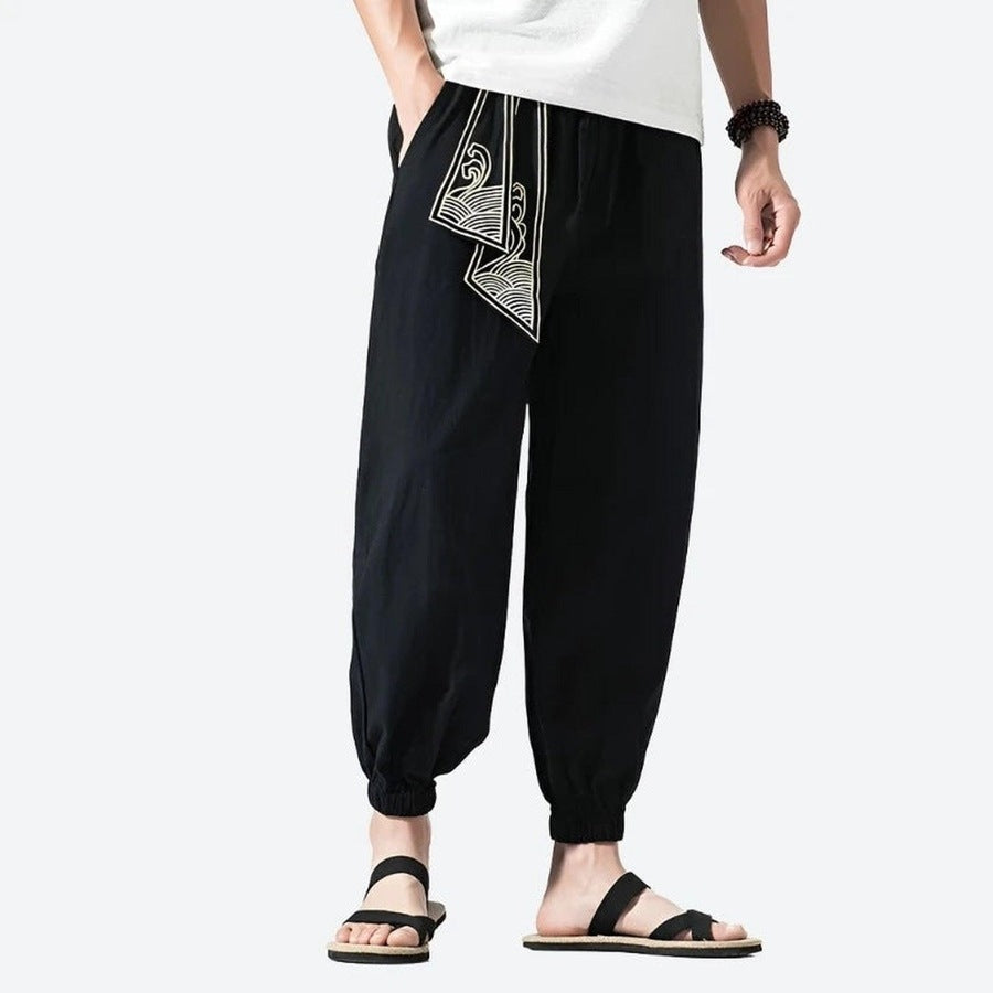 Relaxed Fit Ethnic Style Harem Pants