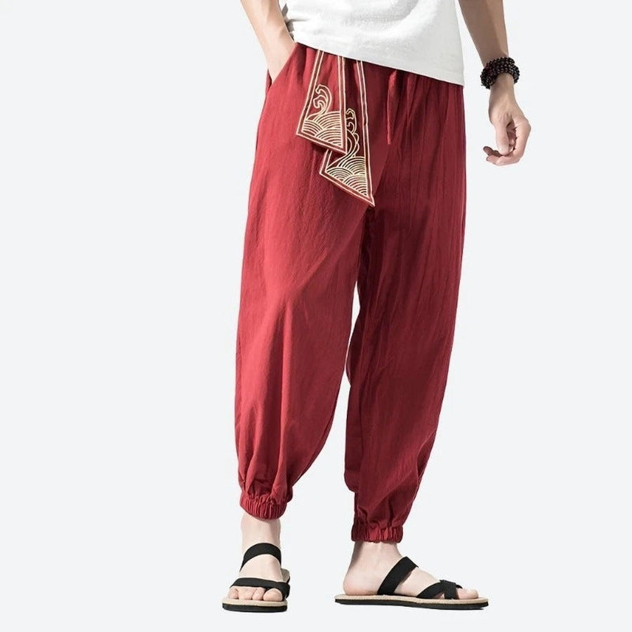 Relaxed Fit Ethnic Style Harem Pants