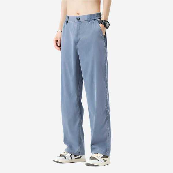 Relaxed Fit Lightweight Cotton Trousers