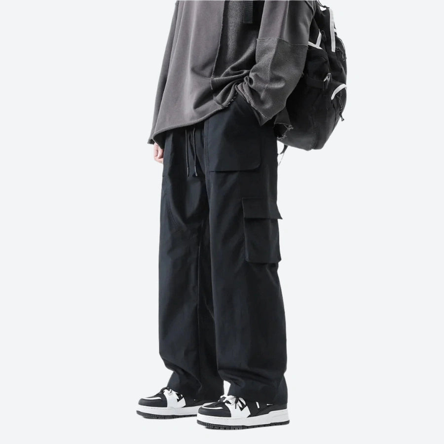 Relaxed Fit Multi-Pocket Cargo Pants