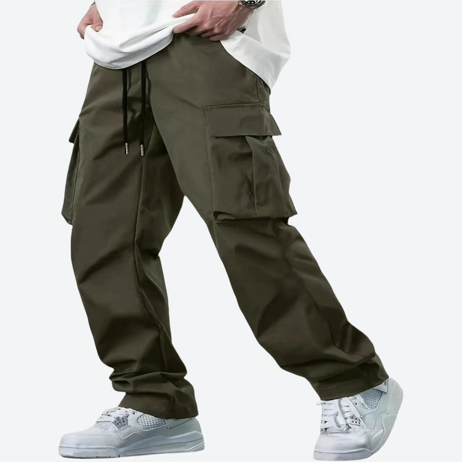 Relaxed Fit Multi-Pocket Cargo Pants