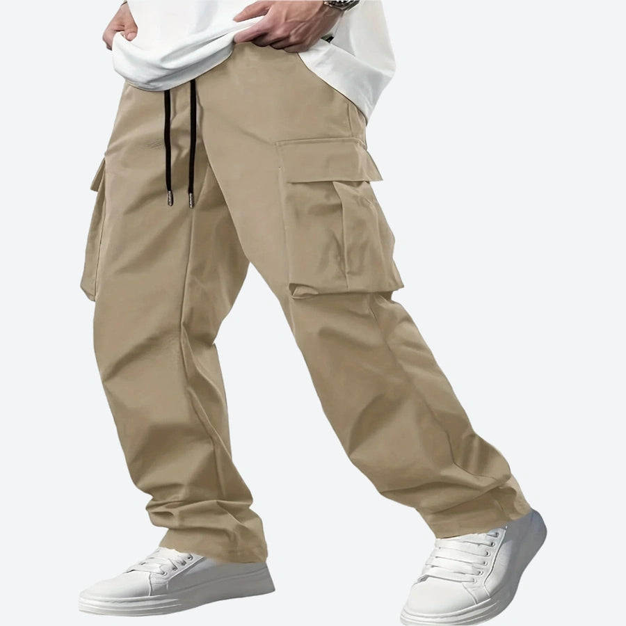 Relaxed Fit Multi-Pocket Cargo Pants