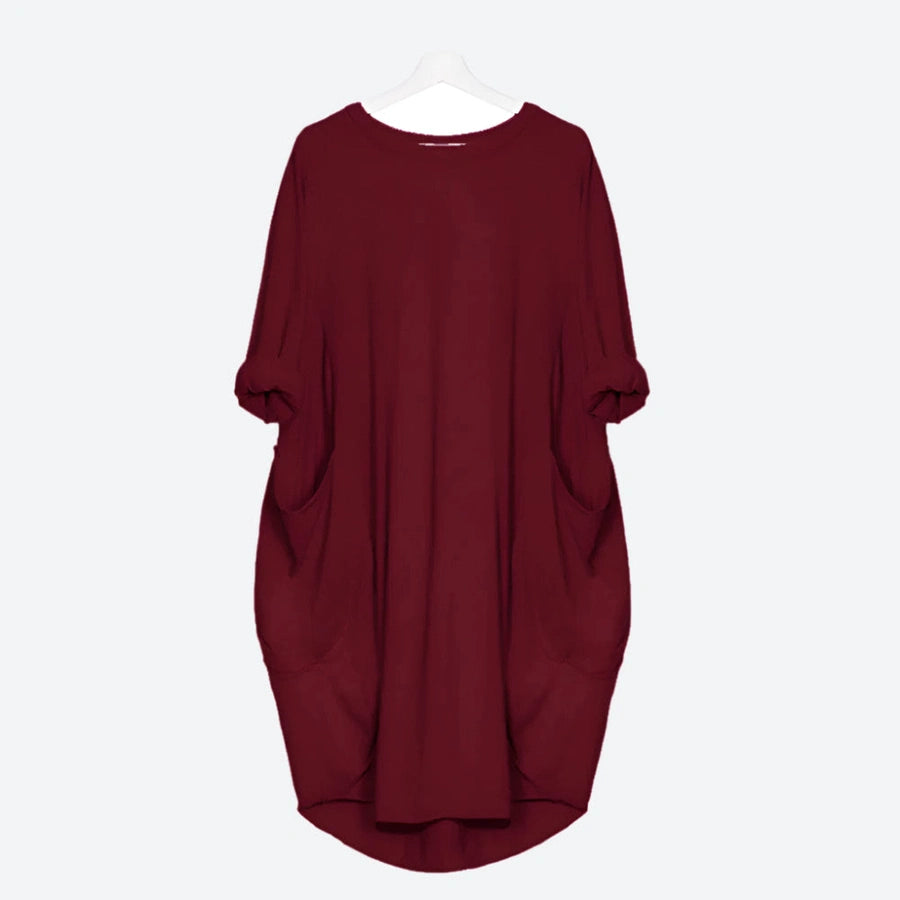 Relaxed Fit Oversized Pocket Dresses