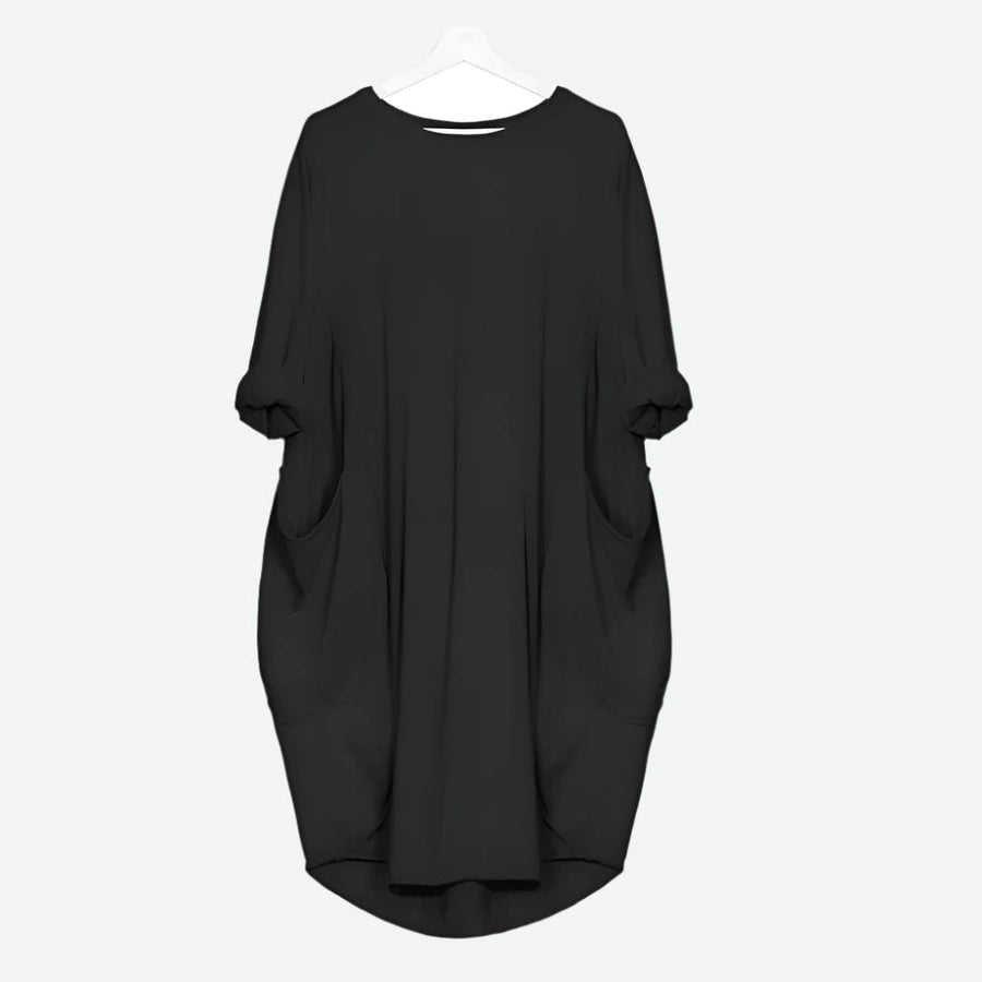 Relaxed Fit Oversized Pocket Dresses