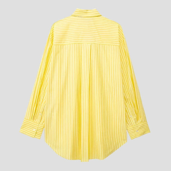 Relaxed Fit Striped Cotton Shirts