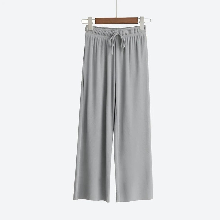 Relaxed Fit Wide-Leg Pants