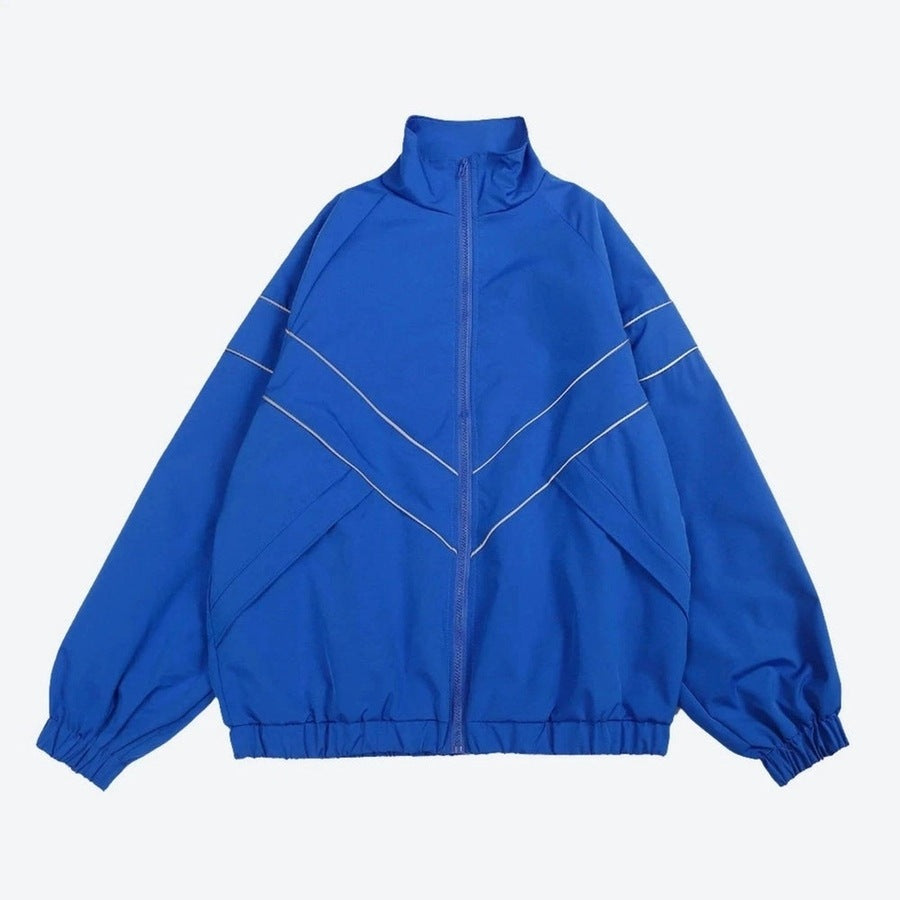 Retro-Inspired Full-Zip Windbreaker Jackets