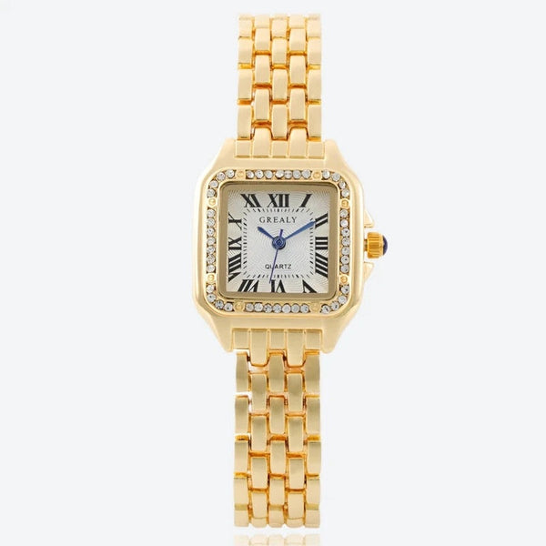 Roman Numeral Golden Watches