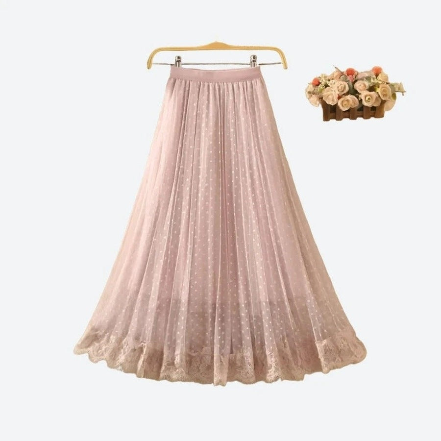 Romantic Tulle A-Line Maxi Skirts