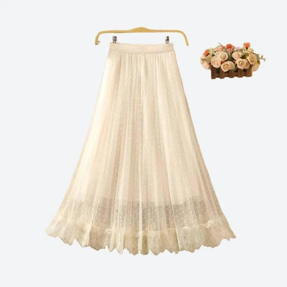 Romantic Tulle A-Line Maxi Skirts