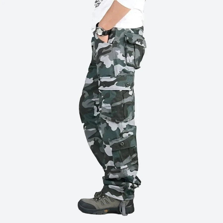 Rugged Outdoor Multi-Pocket Cargo Pants