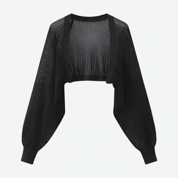 Sheer Knit Batwing Shrug Cardigans